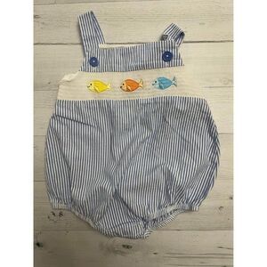 Baby Goodlad Fish Bubble Romper‎ 12 Months
